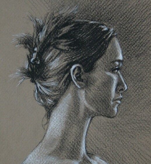 Drawing of a Young Woman by Kevin McCain
