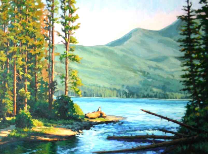 Landscape Painting of Alturas Lake