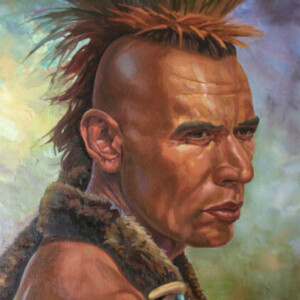 Painting of Native American by Artist Kevin McCain